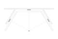 Triple monitor alignment guide for sim racing