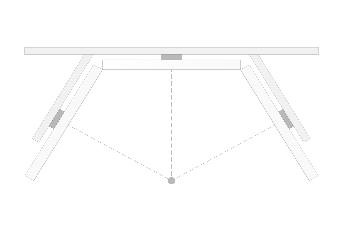 Triple monitor alignment guide for sim racing