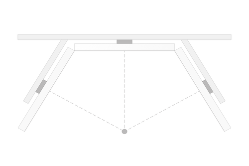 Triple monitor alignment guide for sim racing